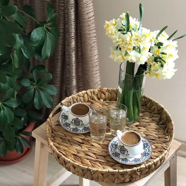 Turkish coffee with light and medium roasted coffee, Turkish coffee, kahve sunumu