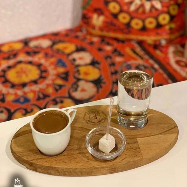 Turkish coffee with Turkish delight, Türk kahvesi ve Türk lokumu birarada