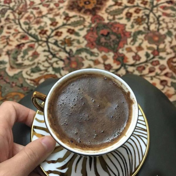 Turkish coffee with creamy foam