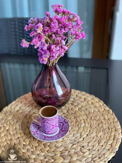 coffee and flowers