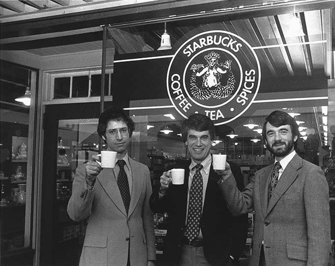 Starbucks founders Jerry Baldwin, Zev Siegl and Gordon Bowker