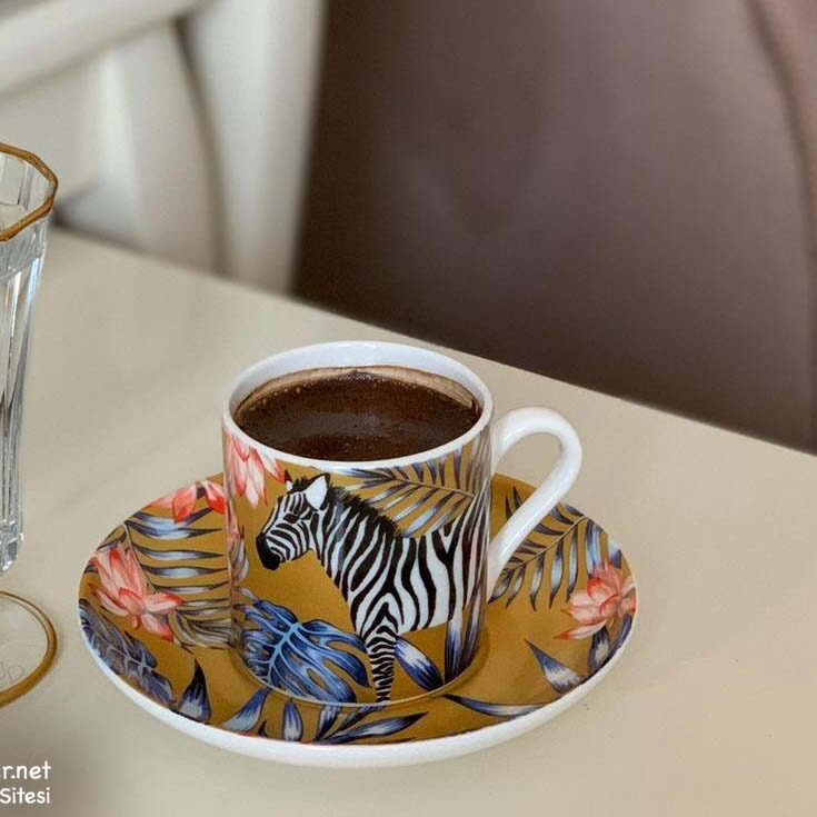 Turkish coffee and water Turkish coffee and water