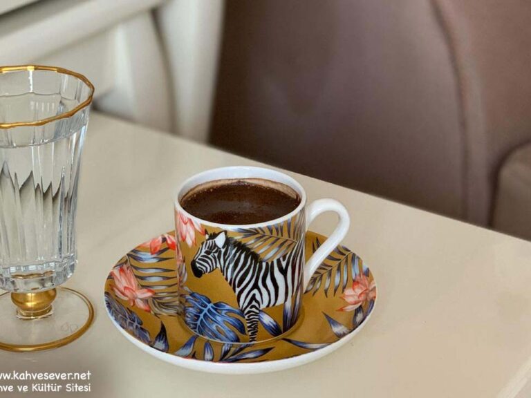 Turkish coffee and water Turkish coffee and water