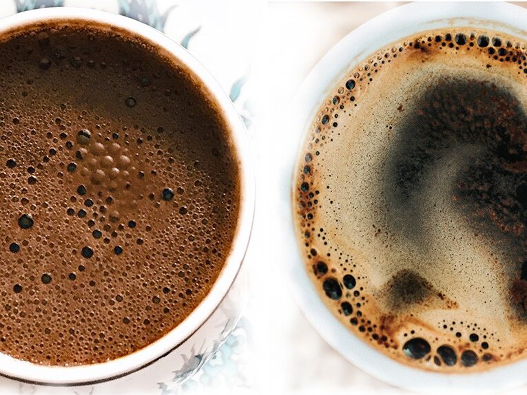 Turkish coffee and espresso