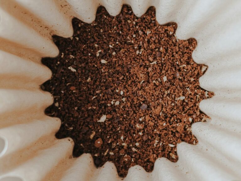 coffee grounds in filter coffee grounds in filter